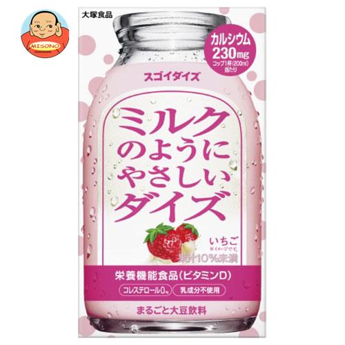 大塚食品 ミルクのようにやさしいダイズ いちご 950ml紙パック×6本入×(2ケース)｜ 送料無料 ミルク 大豆 だいず ダイズ イチゴ 苺 いちご