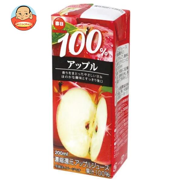毎日牛乳 毎日 100％アップル 200ml紙パック×24本入×(2ケース)｜ 送料無料 りんご リンゴジュース アップルジュース 果汁100%
