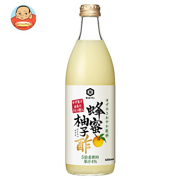 キッコーマン 蜂蜜柚子酢 500ml瓶×6本入｜ 送料無料 柚子 ゆず ユズ 酢飲料 クエン酸 果汁