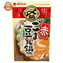 ミツカン 〆まで美味しい ごま豆乳鍋つゆ(赤) ストレート 750g×12袋入×(2ケース)| 送料無料 〆 鍋 なべ ごま 胡麻 豆乳 ごま豆乳