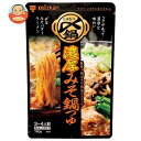 ミツカン 〆まで美味しい 濃厚みそ鍋つゆ ストレート 750g×12袋入×(2ケース)| 送料無料 〆 鍋 なべ 濃厚 みそ 味噌 みそ鍋 味噌鍋