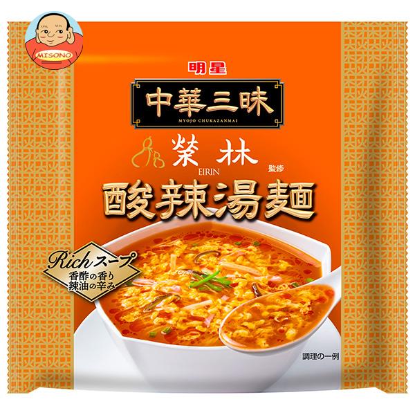 明星食品 中華三昧 榮林 酸辣湯麺 103g×12個入｜ 送料無料 サンラータン 食品 即席 ラーメンのサムネイル