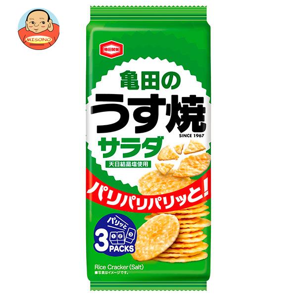 亀田製菓 亀田のうす焼 サラダ 80g×12袋入| 送料無料 お菓子 おつまみ・せんべい 袋