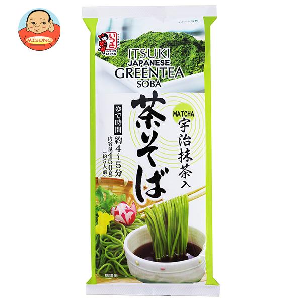 [ポイント5倍！6/27(金)1時59分まで全品対象エントリー&購入]五木食品 茶そば 450g×20袋入×(2ケース)｜ 送料無料 そば 乾麺 袋麺 ソバ 蕎麦 宇治抹茶 五木