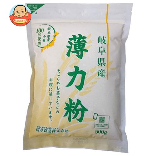 桜井食品 岐阜県産 薄力粉 500g×12袋入×(2ケース)｜ 送料無料 薄力粉 国産 小麦粉 はくりきこ