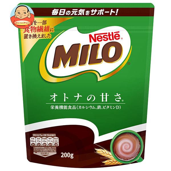 ネスレ日本 ネスレ ミロ オトナの甘さ 200g袋×12袋入｜ 送料無料 栄養機能食品 カルシウム 鉄分 栄養 大人