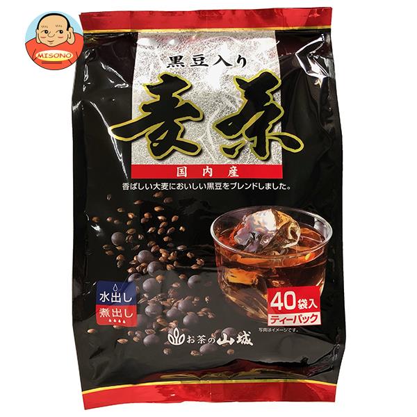 楽天飲料 食品専門店 味園サポート山城物産 国内産黒豆入り麦茶 ティーバッグ 10g×40P×20袋入｜ 送料無料 嗜好品 茶飲料 茶葉 麦茶 ティーパッグ