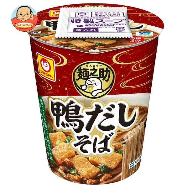 東洋水産 麺之助 鴨だしそば 65g×12個入｜ 送料無料 カップ麺 インスタント麺 蕎麦 即席めん