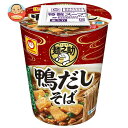 東洋水産 麺之助 鴨だしそば 65g×12個入| 送料無料 カップ麺 インスタント麺 蕎麦 即席めん