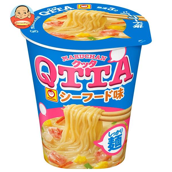 ポイント5倍！5/16(木)1時59分まで全品対象エントリー 購入 東洋水産 MARUCHAN QTTA(マルチャン クッタ) シーフード味 75g×12個入｜ 送料無料 インスタント カップ麺 ラーメン シーフード