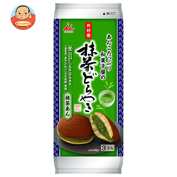 井村屋 あんこたっぷり和菓子屋の抹茶どら焼 3個×12(6×2)袋入｜ 送料無料 焼き菓子 和菓子 お菓子 おやつ