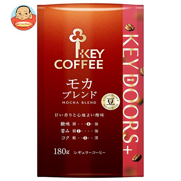 キーコーヒー LP KEY DOORS＋ モカブレンド(豆) 180g×6袋入×(2ケース)｜ 送料無料 レギュラーコーヒー 珈琲 モカ