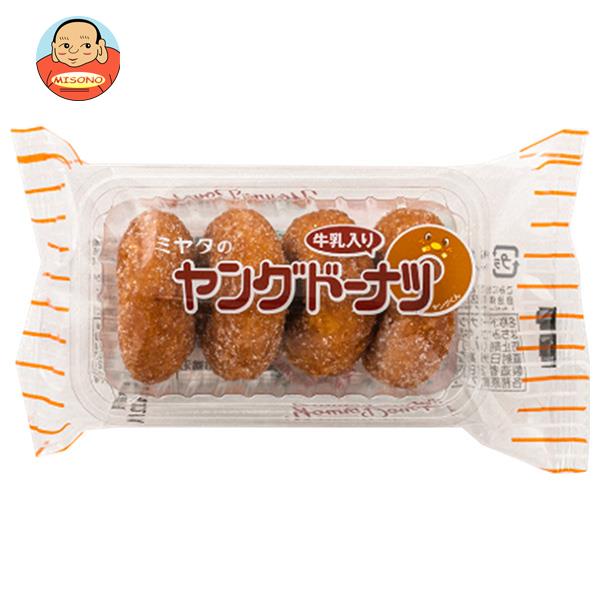 [ポイント5倍！3/11(火)1時59分まで全品対象エントリー&購入]宮田製菓 ヤングドーナツ 4個×20袋入｜ 送料無料 お菓子 ドーナツ おやつ おかしのサムネイル