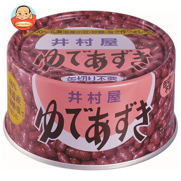 井村屋 北海道 ゆであずき 200g×24個入×(2ケース)｜ 送料無料 一般食品 保存食 缶 小豆