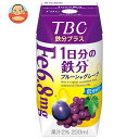 森永乳業 TBC 1DAYサポート 1日分の鉄分 200ml紙パック×24本入｜ 送料無料 鉄分 プルーン グレープ ぶどう ブドウ 果汁