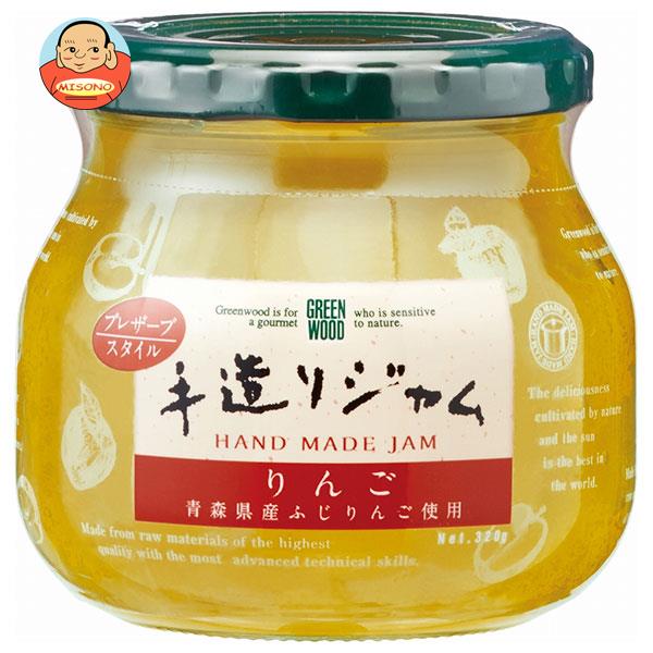 GREEN WOOD(グリーンウッド) 手造りジャム りんご 320g瓶×6個入｜ 送料無料 ジャム 果汁 アップル 手作り 林檎のサムネイル