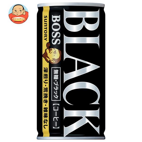 サントリー BOSS(ボス) 無糖ブラック 185g缶×30本入｜ 送料無料 boss ブラック 無糖ブラック 缶コーヒーのサムネイル