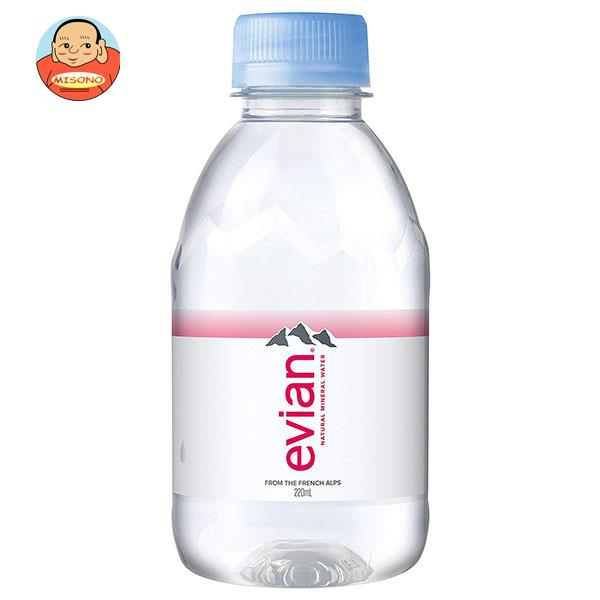 [ポイント5倍！6/27(金)1時59分まで全品対象エントリー&購入]evian (エビアン) 220mlペットボトル×24本入｜ 送料無料 ミネラルウォータ..