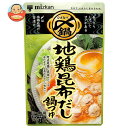 ミツカン 〆まで美味しい 地鶏昆布だし鍋つゆ ストレート 750g×12袋入×(2ケース)| 送料無料 一般食品 調味料 鍋スープ