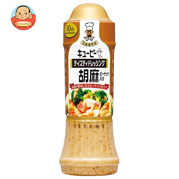 [ポイント5倍！11/11(月)1時59分まで全品対象エントリー&購入]キューピー テイスティドレッシング 胡麻 ピーナッツ入り 210mlペットボトル×12本入｜ 送料無料 調味料 食品 ドレッシング PET