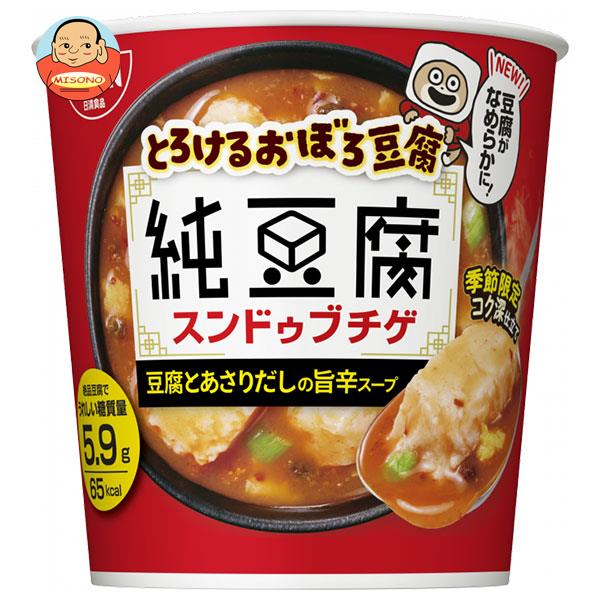 日清食品 とろけるおぼろ豆腐 純豆腐 スンドゥブチゲスープ 17g×12(6×2)個入×(2ケース)｜ 送料無料 インスタント 即席 スープ