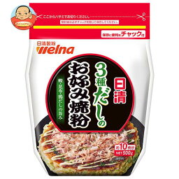 日清ウェルナ 日清 3種だしのお好み焼粉 500g×12袋入×(2ケース)｜ 送料無料 一般食品 調味料 粉末 小麦粉 お好み焼き