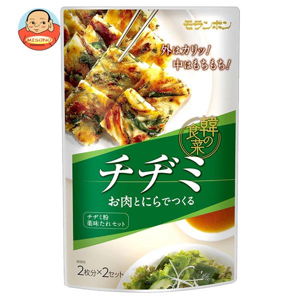 JANコード:4902807351803 原材料 【チヂミ粉】小麦粉(国内製造)、砂糖、もち米粉、食塩、澱粉、卵、たん白加水分解物、ニンニク/加工澱粉、調味料(アミノ酸)、(一部に小麦・卵・豚肉を含む)【薬味たれ】醤油、発酵調味料、醸造酢、異性化液糖、ゴマ油、ペア果汁、玉ネギ、ニンニク、ゴマ、ポークエキス、唐辛子/酸化防止剤(V.C、増粘剤(キサンタン)、(一部に大豆・小麦・ごま・豚肉を含む) 栄養成分 (チヂミ1袋(100g)当たり)エネルギー357kcal、たん白質7.0g、脂質1.4g、炭水化物75.8g、食塩相当量2.4g(薬味たれ1袋(30g)当たり)エネルギー30kcal、たん白質1.0g、脂質0.7g、炭水化物4.4g、食塩相当量1.9g 内容 カテゴリ：一般食品、調味料サイズ:235〜365(g,ml) 賞味期間 (メーカー製造日より)240日 名称 チヂミの素 保存方法 直射日光・高温多湿をさけ、常温で保存 備考 販売者:モランボン株式会社東京都府中市晴見町2-16-1 ※当店で取り扱いの商品は様々な用途でご利用いただけます。 御歳暮 御中元 お正月 御年賀 母の日 父の日 残暑御見舞 暑中御見舞 寒中御見舞 陣中御見舞 敬老の日 快気祝い 志 進物 内祝 御祝 結婚式 引き出物 出産御祝 新築御祝 開店御祝 贈答品 贈物 粗品 新年会 忘年会 二次会 展示会 文化祭 夏祭り 祭り 婦人会 こども会 イベント 記念品 景品 御礼 御見舞 御供え クリスマス バレンタインデー ホワイトデー お花見 ひな祭り こどもの日 ギフト プレゼント 新生活 運動会 スポーツ マラソン 受験 パーティー バースデー