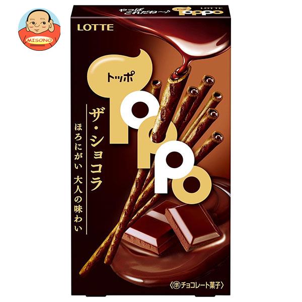 ロッテ トッポ ザ・ショコラ 2袋入×10個入｜ 送料無料 チョコ チョコレート 菓子 ビター ほろにがのサムネイル