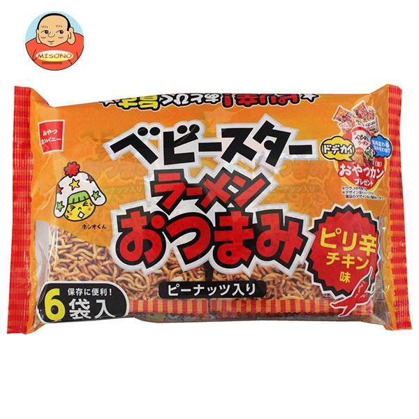 おやつカンパニー ベビースター ラーメンおつまみ6P ピリ辛チキン味 138g(23g×6)×15袋入×(2ケース)｜ 送料無料 お菓子 スナック菓子 ピリ辛チキン味 個包装