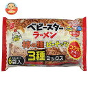 おやつカンパニー ベビースターラーメン 柿の種3種ミックス コクうまチキン味6袋入 132g(22g×6)×15袋入｜ 送料無料 お菓子 スナック菓子ベビースター 個包装 6P