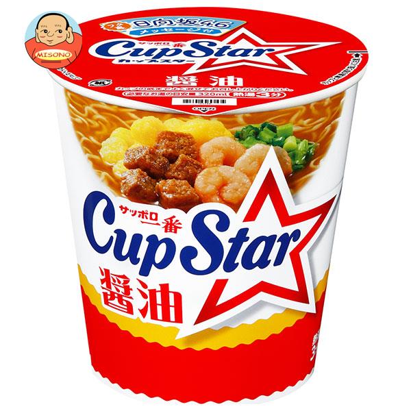 サンヨー食品 サッポロ一番 カップスター 醤油 71g×12個入｜ 送料無料 カップめん 醤油 インスタント食品 ラーメン 即席麺のサムネイル