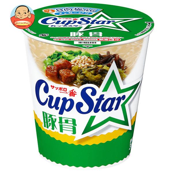 サンヨー食品 サッポロ一番 カップスター 豚骨 75g×12個入｜ 送料無料 カップめん 豚骨 インスタント食品 ラーメン 即席麺のサムネイル