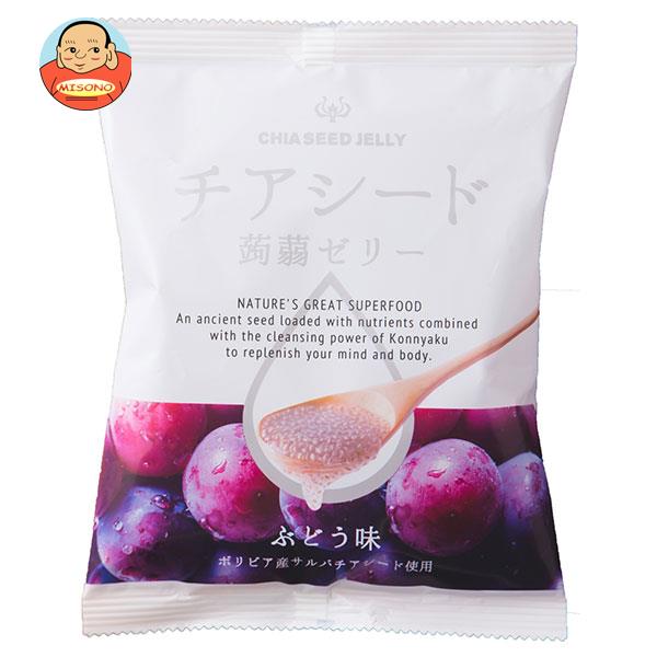 若翔 チアシード蒟蒻ゼリー ぶどう味 10個×12袋入×(2ケース)| 送料無料 お菓子 ゼリー 果汁 こんにゃくゼリー グレープ 葡萄