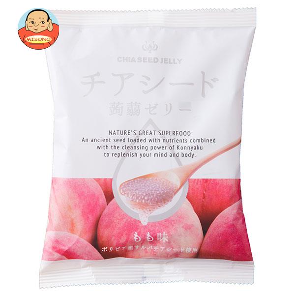 若翔 チアシード蒟蒻ゼリー もも味 10個×12袋入×(2ケース)| 送料無料 お菓子 ゼリー 果汁 こんにゃくゼリー ピーチ 桃