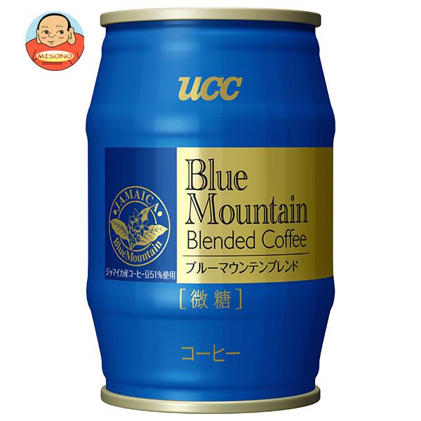 UCC ブルーマウンテンブレンド 微糖 樽缶 185g×24本入×(2ケース)｜ 送料無料 微糖 ブレンドコーヒー 珈琲