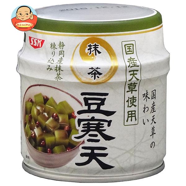SSK 国産天草使用 抹茶豆寒天 230g×12個入｜ 送料無料 一般食品 和菓子 寒天 缶詰 1