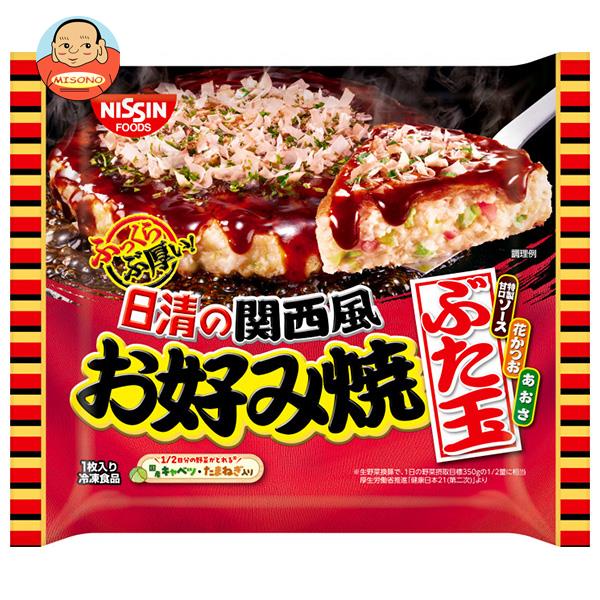 【冷凍商品】日清食品 日清の関西風お好み焼 豚玉 1人前×14袋入｜ 送料無料 冷凍食品 お好み焼き 関西風 ブタ玉 ぶたたまのサムネイル