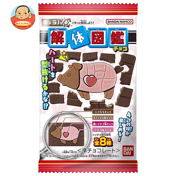 [ポイント5倍！3/27(水)1時59分まで全品対象エントリー&購入]バンダイ キャラパキ 解体図鑑チョコ 1個×14袋入｜ 送料無料 チョコレート チョコのサムネイル