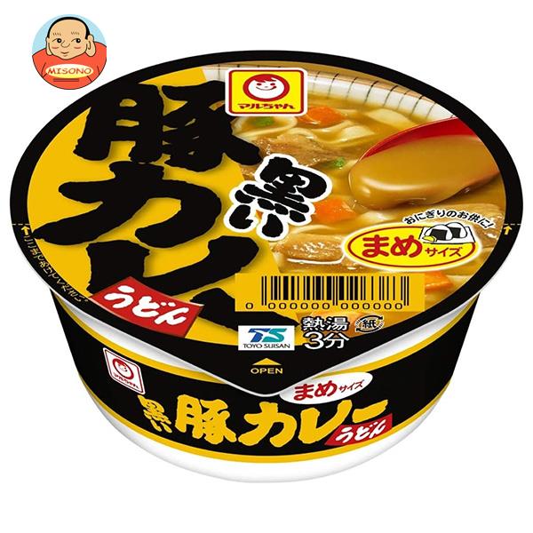 楽天飲料 食品専門店 味園サポート東洋水産 マルちゃん 黒いまめ豚カレーうどん 42g×24（12×2）個入｜ 送料無料 インスタント食品 カップ麺 カレー 饂飩