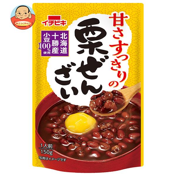 イチビキ 甘さすっきりの栗ぜんざい 150g×20(10×2)袋入｜ 送料無料 お菓子 和菓子 ぜんざい くりのサムネイル