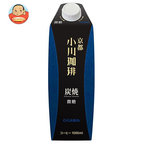 小川珈琲 小川珈琲店 炭焼珈琲 微糖 1000ml紙パック×12(6×2)本入｜ 送料無料 コーヒー アイス珈琲 アイスコーヒーのサムネイル
