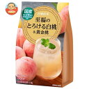 三井農林 日東紅茶 至福のとろける白桃&黄金桃 (11g×8本)×24(6×4)袋入| 送料無料 インスタント 粉末 果汁 桃