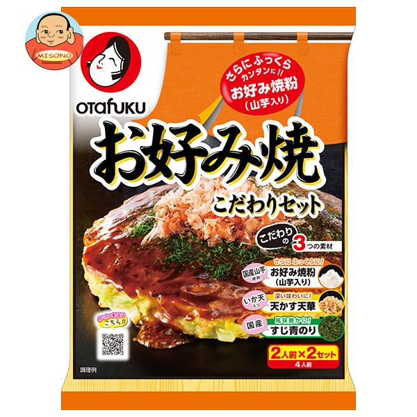 オタフク お好み焼 こだわりセット 4人前×12袋入｜ 送料無料 お好み焼き粉 お好み焼き 山芋 粉 天かす いか天のサムネイル