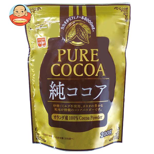 共立食品 純ココア 200g×6袋入×(2ケース)｜ 送料無料 製菓材料 嗜好品 インスタント ココア 紅茶・ココア類 粉末 袋