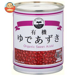 遠藤製餡 有機 ゆであずき 250g缶×24(6×4)個入｜ 送料無料 ゆで小豆 オーガニック 有機JAS 小豆 あんこ