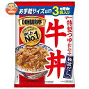 江崎グリコ DONBURI亭 3食パック 牛丼 120g×3×10個入×(2ケース)｜ 送料無料 一般食品 レトルト食品 丼 どんぶり