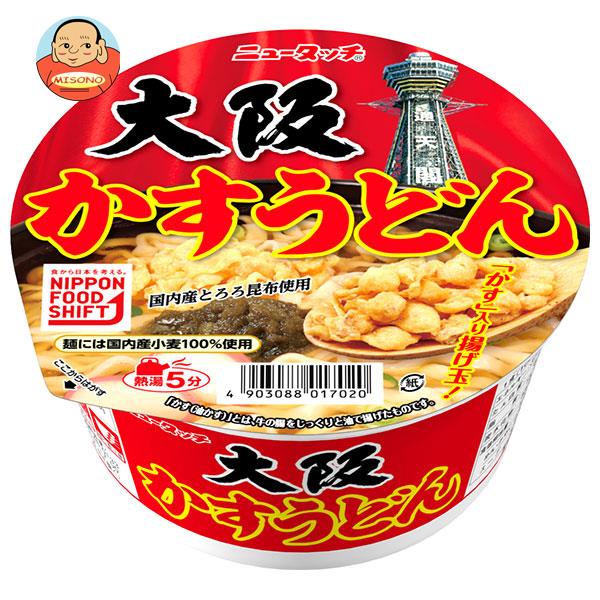 ヤマダイ ニュータッチ 大阪かすうどん 100g 12個入｜ 送料無料 インスタント食品 カップ麺 即席めん うどん