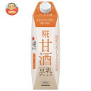 マルコメ プラス糀 糀甘酒LL 豆乳ブレンド 1000ml紙パック×6本入×(2ケース)｜ 送料無料 甘酒 あまざけ 豆乳 米麹 紙パック まるこめ