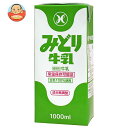 九州乳業 みどり牛乳 1000ml紙パック×12(6×2)本入| 送料無料 牛乳 乳酸 みどり ロングライフ 常温保存可