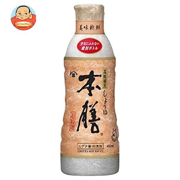 キッコーマン ヒゲタ 高級割烹しょうゆ本膳 450mlペットボトル×12本入×(2ケース)｜ 送料無料 一般食品 調味料 しょうゆ ペットボトル